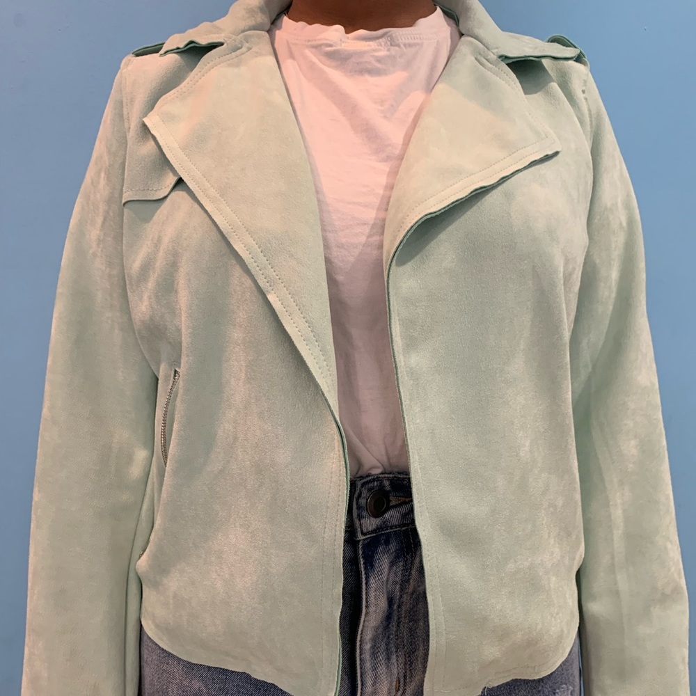 Philosophy Mint Green Zip Up Jacket